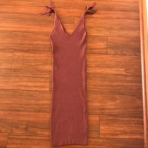 Ribbed Terracotta Fashion Nova Dress